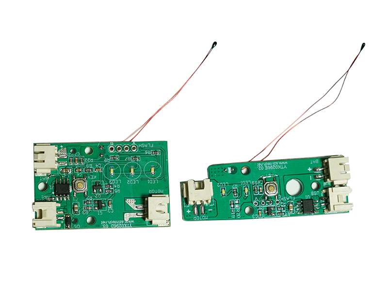 Dishwasher cleaning brush control board